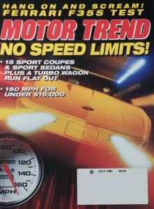 MOTOR TREND 1995 JULY - FERRARI F355, FORD-COSWORTH